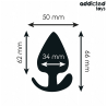 Addicted Toys - Plug Anal Taille M 6,6 Cm